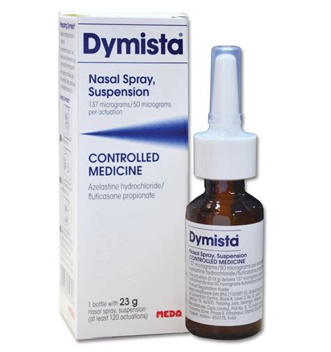 dymista spray nazal|Dymista Nasal Spray INSTRUCTION FOR USE 137 mci or gar。